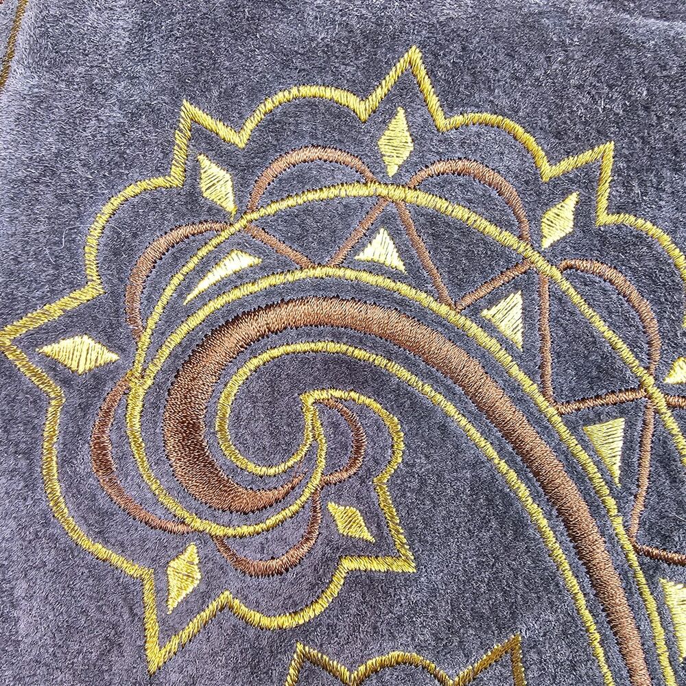 Bob Mackie Wearable Art Leather Knit Embroidered Zip Jacket L NWT Vintage - Picture 4 of 15